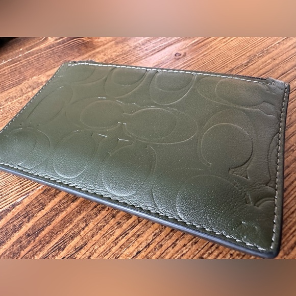 Coach embossed leather zip wallet - Picture 2 of 4